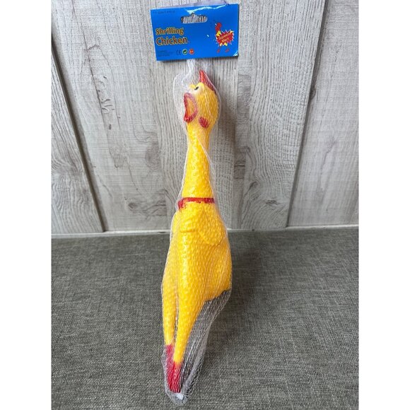 Other - Yellow Shrilling Squawking Rubber Chicken Toy